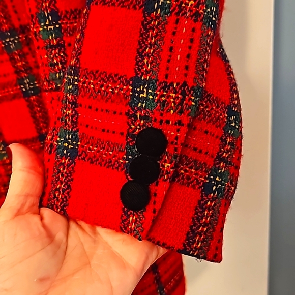 Talbots Plaid Womens Blazer Jacket Size 20 - Picture 3 of 7